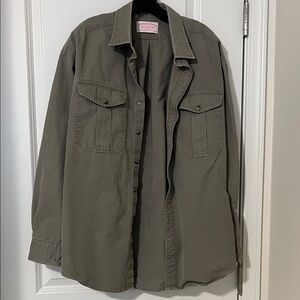 Filson Men's Olive Button-Down Shirt XL